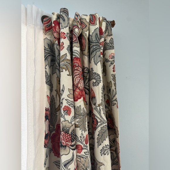 Pottery Barn set of 2 cotton and linen blend black out curtains, 50" x 96". - Picture 3 of 9